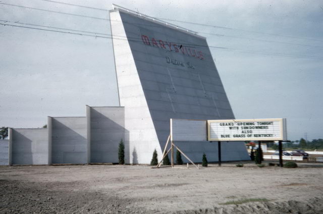 Marysville Drive-In Theatre - 1950 Shot From A S Al Johnson